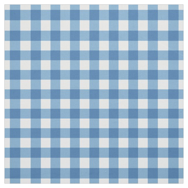 Light Blue Gingham Tyg (Provkarta)