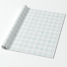Light Blue Gingham Watercolor