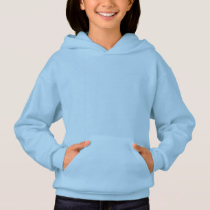 Light Blue Girls’ Hooded Sweatshirt T Shirt