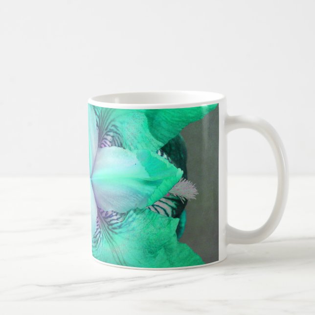 Light Blue Iris Flower Mugg (Höger)
