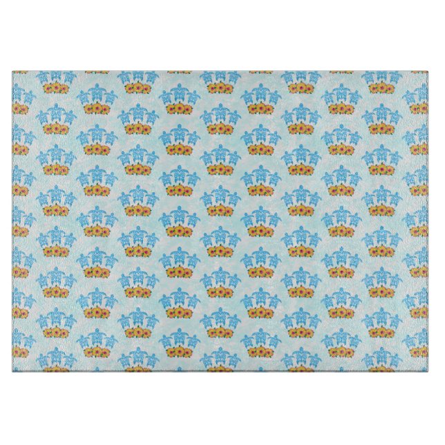 Light Blue Island Tribal Grönt Sea Turtles (Framsidan)