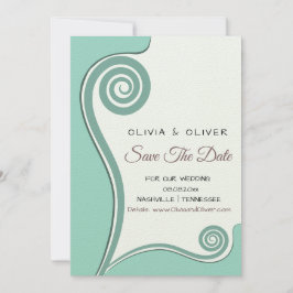 Light Blue Koru - New Beginnings - Spara our Date