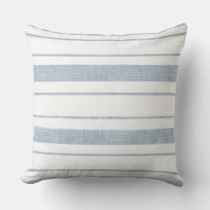 Light Blue Line Mönster Dekorativ kudde