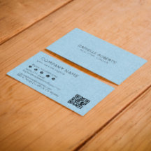 Light Blue Linen Struktur QR-kod
