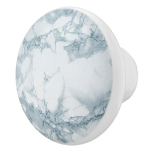 Light Blue Marble Knopp