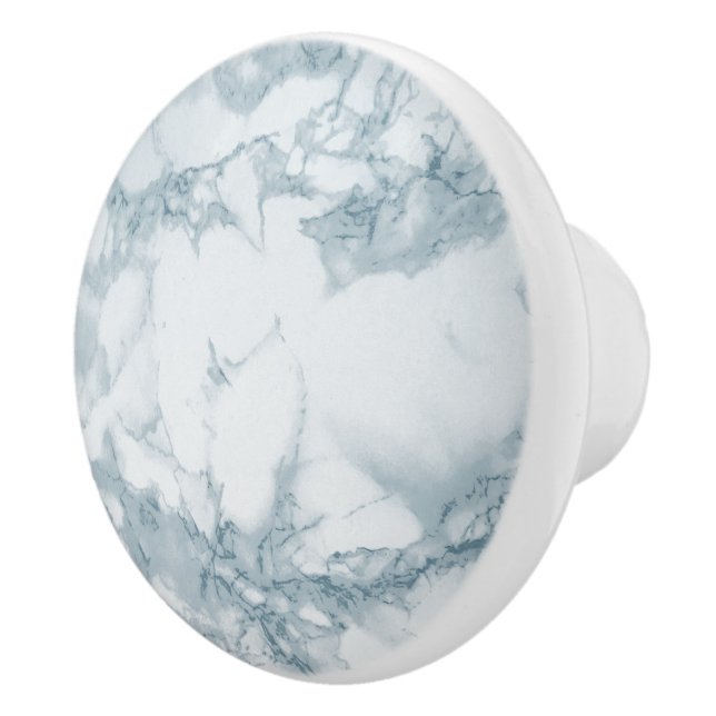 Light Blue Marble Knopp (Höger)