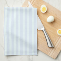 Light Blue & Mint Stripe Kitchen Towel
