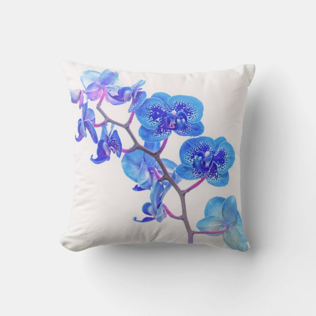 Light Blue Orchid Dekorativ kudde (Framsida)