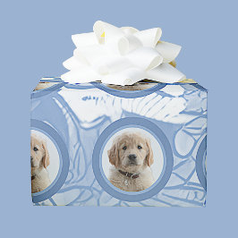 Light Blue Photo Pet Mamma Grandma Hund älskare Gi Presentpapper