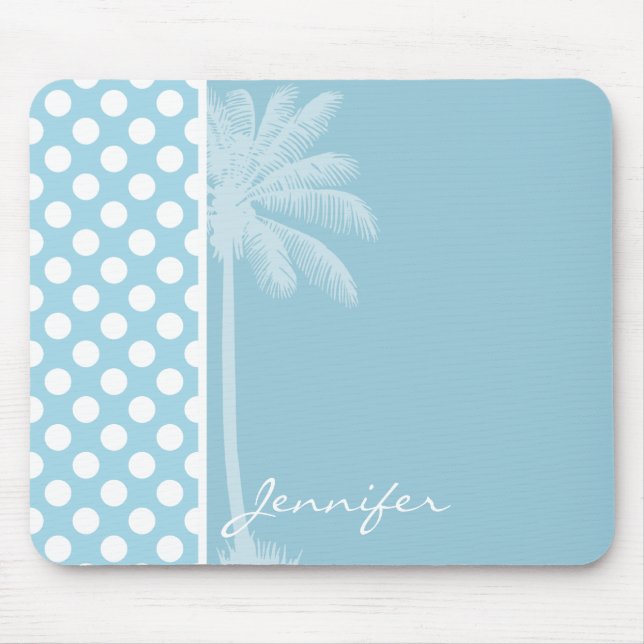 Light Blue Polka dots; Handflatan Musmatta (Framsidan)