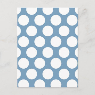 Light Blue Polkadot Vykort