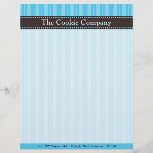 Light Blue Rand Letterhead (Framsida)