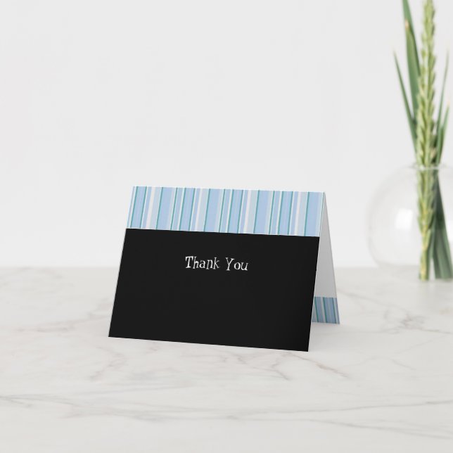 Light Blue Rand Tack Kort (Framsida)