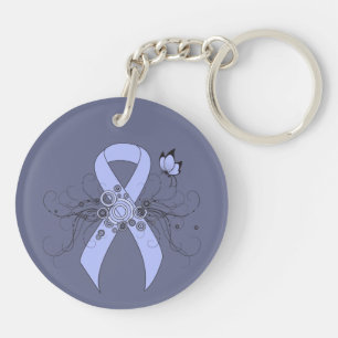 Light Blue Ribbon med Butterfly