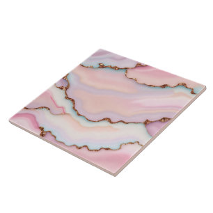 Light Blue Rosa Marble Agate Modern Collection Kakelplatta