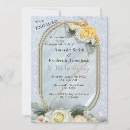 Light Blue, Rosa & White Mandalas Inbjudningar