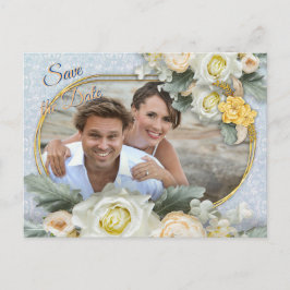 Light Blue, Rosa & White Mandalas Meddelande Vykort