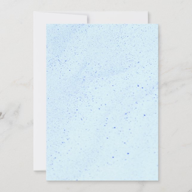 Light Blue Sand Inbjudningar (Framsida)