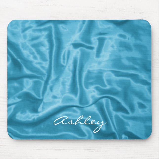 Light Blue Satin - Computer Mousepad Musmatta (Framsidan)