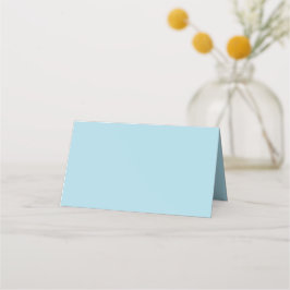 Light Blue Solid Färg Placeringskort