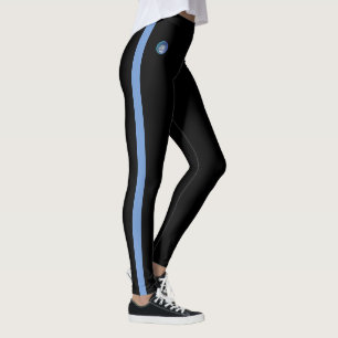 Light Blue Stripe Båda Sides Leggings JK 2023
