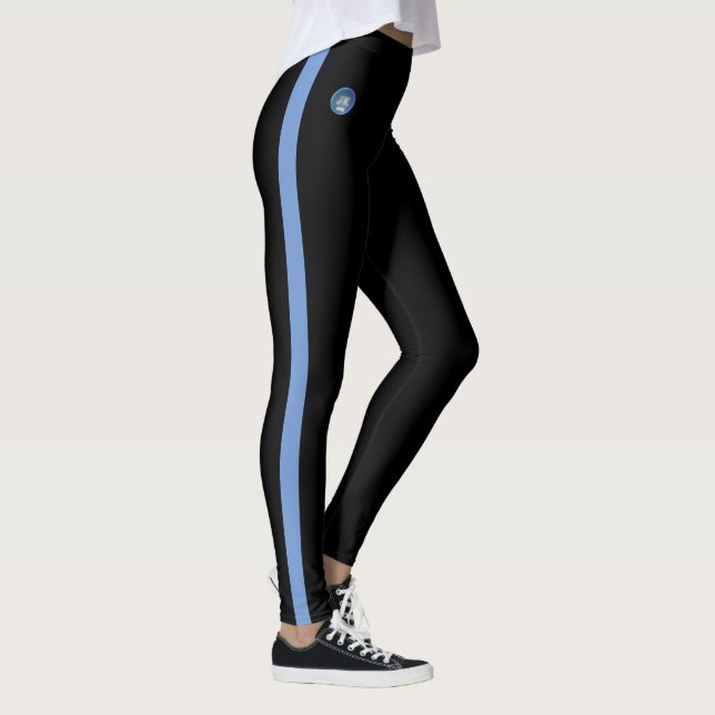 Light Blue Stripe Båda Sides Leggings JK 2023 (Höger)