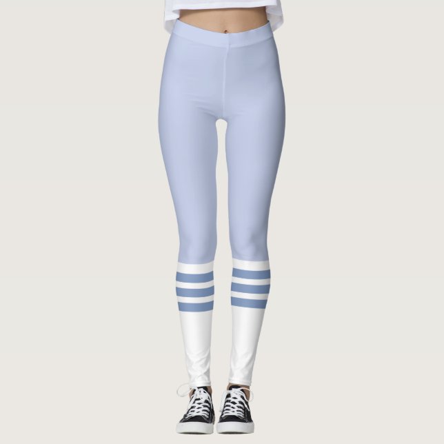 Light Blue Team Tube Sock Leggings (Framsida)