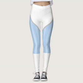 Light Blue Toppen Hero Halloween Costume Leggings
