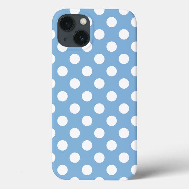 Light Blue Trend Färg och Polka dots (Baksida)