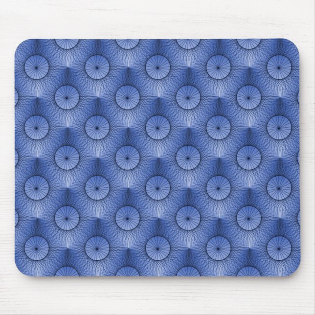 Light Blue Ultramodern Chic Mousepad Musmatta (Framsidan)