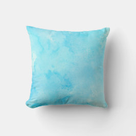 Light Blue Watercolor - Serene Stil Kudde