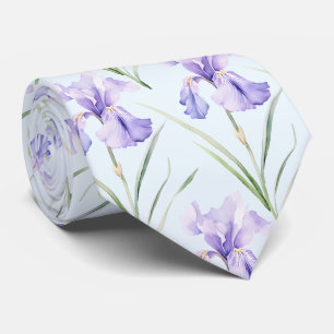Light Blue Wildblommor Neck Tie Slips