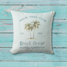 Light Blue Wood Handflatan Träd Modern Beach House
