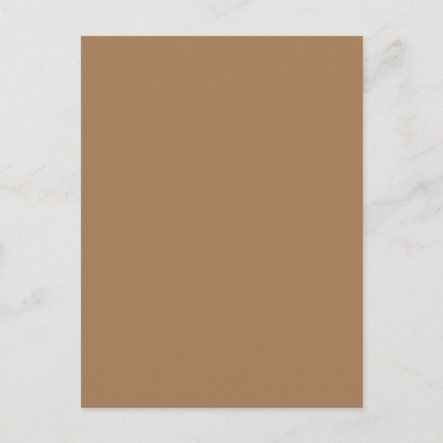 Light Brown #A57C55, Grått Olive Helg Vykort (Framsida)