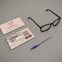 Light Brown Brown Photo-centric Beauty QR Code