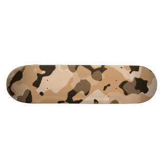 Light Brown Camo; Camouflage Skateboard Bräda 21,5 Cm