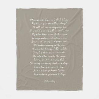 Light Brown Custom Poem Song Lyric Quote  Fleecefilt