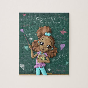 Light Brown Girl and Positive Ord Pussel