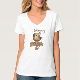 Light Brown Mini Art Bird T Shirt