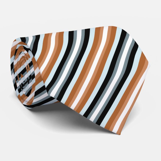 Light Brown Orange Navy Blue Rand Slips (Rullad)