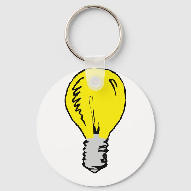 Light Bulb Idea Nyckelring (Framsida)
