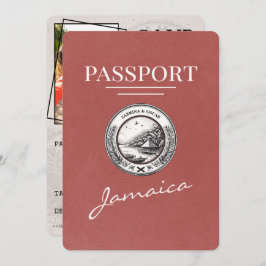 Light Burgundy Jamaica Passport Spara datum Spara Datumet