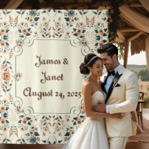 Light Butterkräm Blommigt Bröllop BackDrop