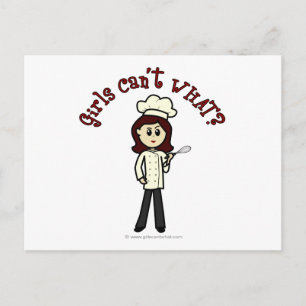 Light Chef Girl Vykort