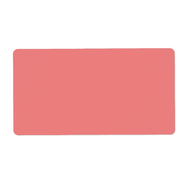 Light Coral Cute Monochromatic Fraktsedel (Framsidan)