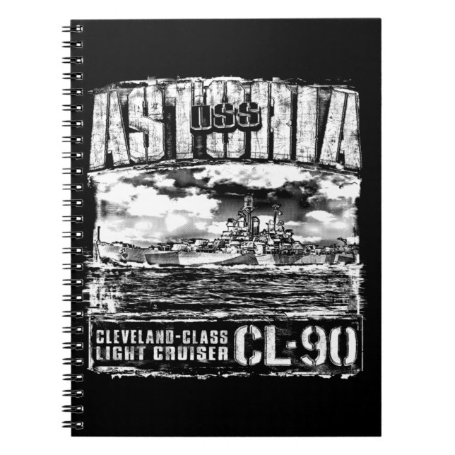 Light Cruiser Astoria Anteckningsbok (Framsidan)