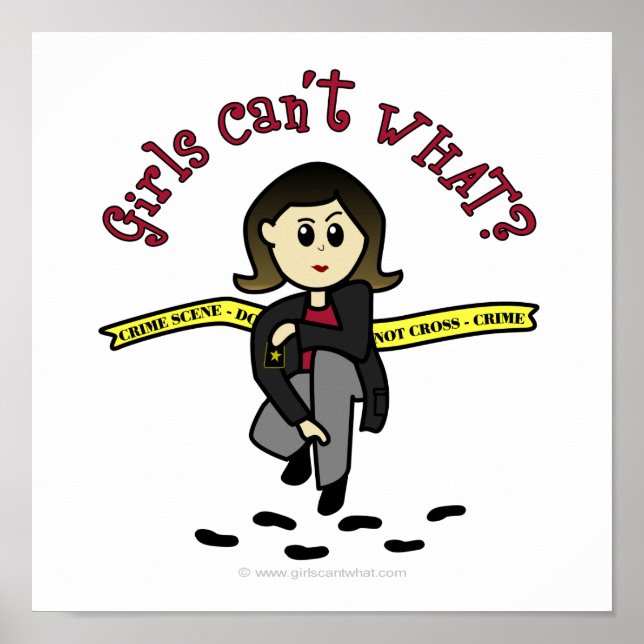 Light CSI Girl Poster (Framsidan)