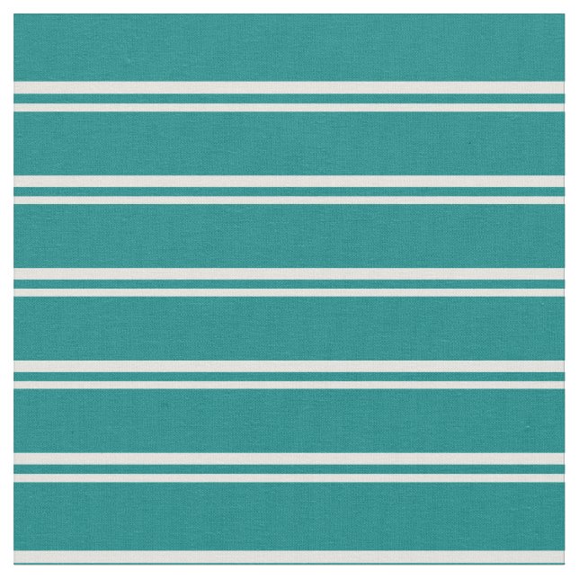 Light Cyan and Teal Färgad Rand Tyg (Närbild)