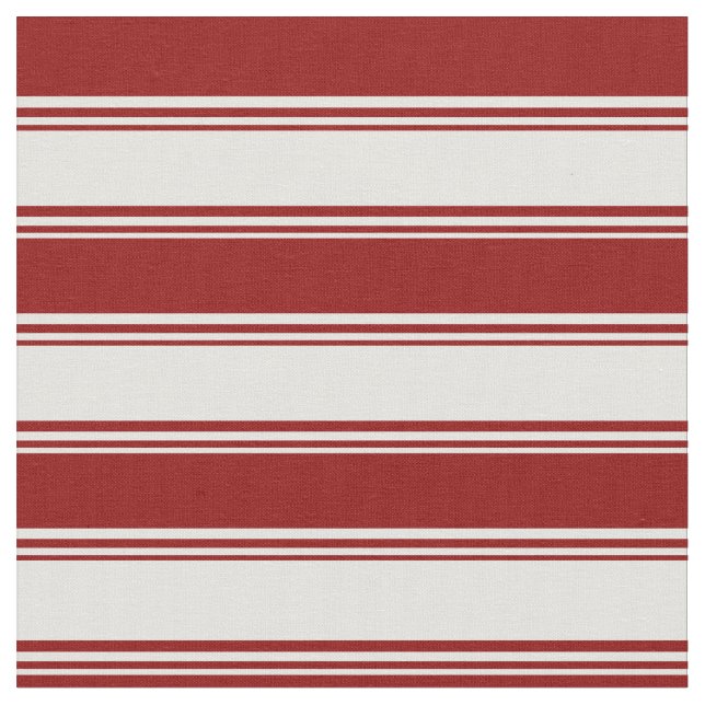 Light Cyan och Mörk Red Linted Mönster Tyg (Närbild)