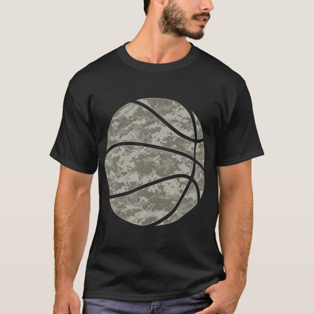 Light Desert Basketball Camo - Desert Camouflage B T Shirt (Framsida)